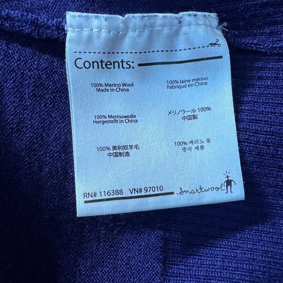 Smartwool Sweater Jacket Womens XS Purple 100% Merino Wool Full Zip Repair - Picture 12 of 14